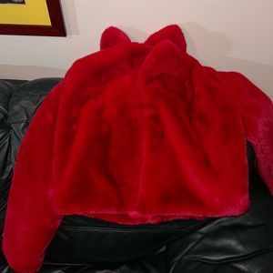Akira faux fur jacket NWT